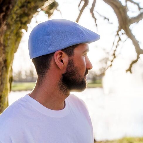 Sterkowski Rusty Cap | 100% Linen Duckbill Cap for Men and Women | Light Breathable 6 Panels Cap Without Lining in Saudi Arabia