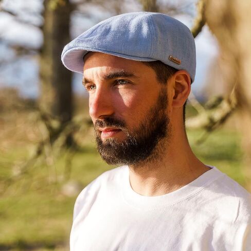Sterkowski Rusty Cap | 100% Linen Duckbill Cap for Men and Women | Light Breathable 6 Panels Cap Without Lining in Saudi Arabia