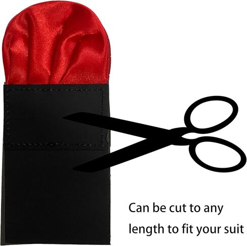 Cotim Coyin Prefolded Suit Pocket Squares, Pre-Folded Card Solid Color Handkerchief for Men Women, Polyester Suit Accessories in Saudi Arabia