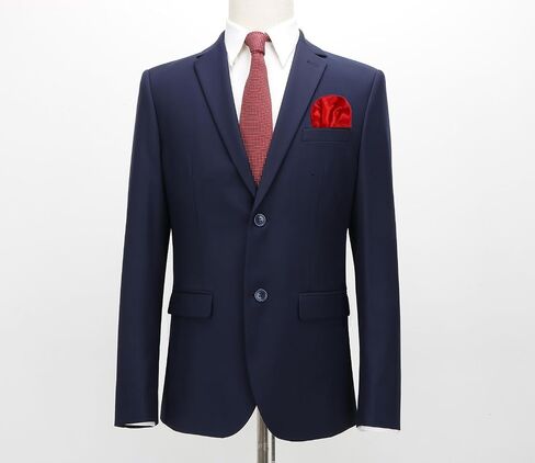 Cotim Coyin Prefolded Suit Pocket Squares, Pre-Folded Card Solid Color Handkerchief for Men Women, Polyester Suit Accessories in Saudi Arabia