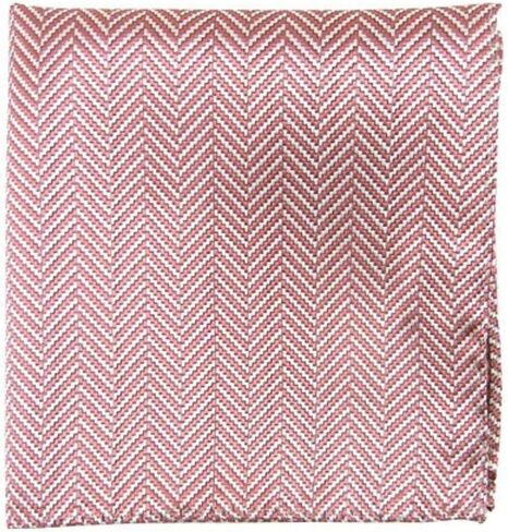 شريط ربطة العنق مصنوع 100% من الحرير والورد المغبر ومربع جيب متعرج أصلي in Kuwait