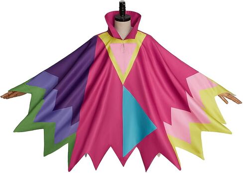 Spamton Deltarune Cosplay Costume Cape Spamton Neo Cosplay Colorful Stand Unisex Collar Cape Cloak Outfit in Saudi Arabia