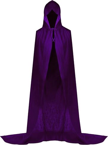 LAGESUN Hooded Cloak Long Velvet Cape with Hood for Cosplay Costumes Christmas Halloween in Saudi Arabia