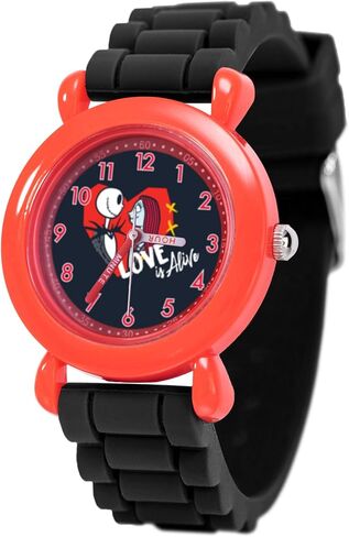 Disney Valentine’s Kids' Plastic Time Teacher Analog Quartz Silicone Strap Watch in Saudi Arabia