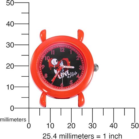 Disney Valentine’s Kids' Plastic Time Teacher Analog Quartz Silicone Strap Watch in Saudi Arabia
