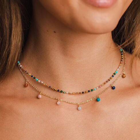 مجموعة قلادة لوتس ولونا داينتي معالج رئيسي 2 مم + مجموعة قلادة قطرة الندى in Kuwait