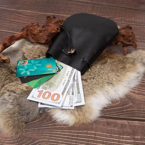 Steampunk Fashion Waist Bag Fanny Pack Belt Pouch Phone Purse Festival Medieval Renaissance Costume Retro Cosplay Accessory (2P-Black) in Kuwait