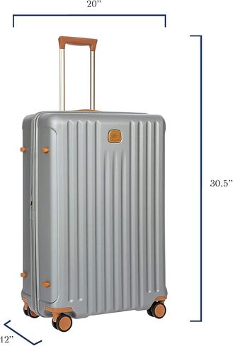 Bric's Capri 2.0 30 بوصة سبينر - أمتعة فاخرة قابلة للتوسيع مع عجلات دوارة - حقائب حمل خفيفة الوزن مع عجلات مصنوعة من البولي كربونات المتين - أسود غير لامع in Kuwait