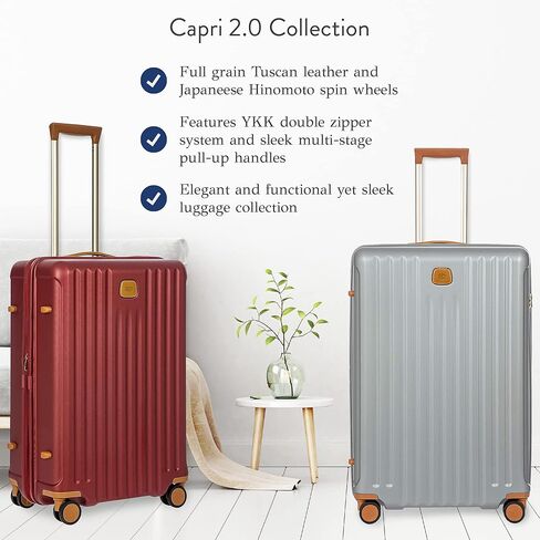 Bric's Capri 2.0 30 بوصة سبينر - أمتعة فاخرة قابلة للتوسيع مع عجلات دوارة - حقائب حمل خفيفة الوزن مع عجلات مصنوعة من البولي كربونات المتين - أسود غير لامع in Kuwait