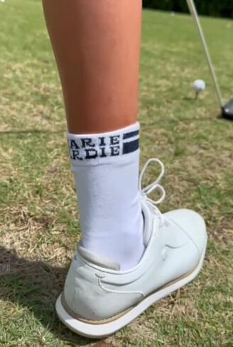 Girls White Golf Socks For Shoes Sizes 4-10, 1 Pair in Kuwait