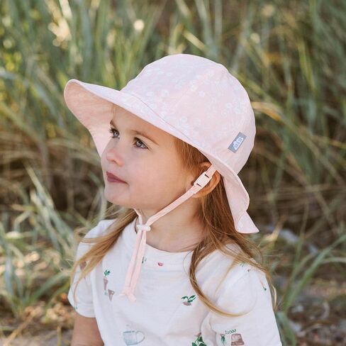 JAN & JUL Breathable Summer Girls Sun-Hat with Adjustable Strap (XL: 5-12 Years, Red Poppy) in Saudi Arabia