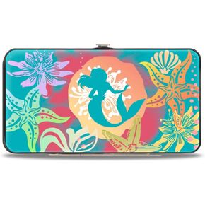 Buckle-Down Women's Hinge Wallet-Little Mermaid Ariel, 7" x 4"