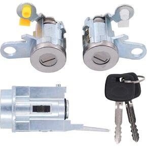 MOTOKU Ignition Switch and Door Lock Cylinder Key Kit for Toyota Tacoma 1995-2004
