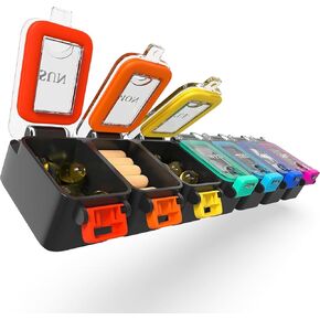 Moisture-Proof Weekly Pill Organizer - 7 Day Pill Case Travel and Home Large Pill Box Container Daily Medicine Organizer Box Week Pocket Pharmacy Medication, Vitamins, Supplements Portable Pill Holder