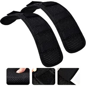 ZINZ 2-Pack Universal Shoulder Pad with Ultra Thick Cushion for Bag Luggage Bag Crossbody, Plus Long & Anti-Slip & Breathable,Black