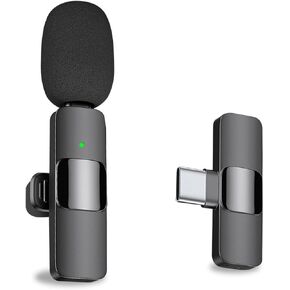 MAYBESTA Wireless Lavalier Microphone for iPhone iPad - Mini Bluetooth Mic with Charging Case - Phone Microphones for Video Recording Podcast YouTube LiveStreaming Vlogging