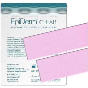 Epi-Derm Long Strip - 1.4 x 11.5 in - (1 Pair) (Clear) Silicone Scar Sheets from Biodermis