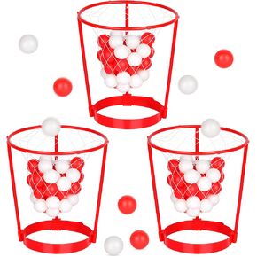 3 Pack Head Hoop Basketball Party Game for Kids and Adults Adjustable Basket Head Headband Game with 40 Balls for Carnival Party Family Indoor Outdoor Backyard Yard Birthday Basketball Games in Kuwait