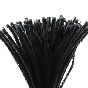 Caryko Super Fuzzy Chenille Stems Pipe Cleaners, Pack of 100 (Hot Pink)