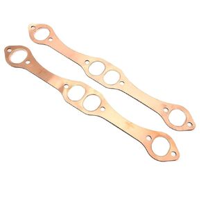 2pcs Reusable SBC Oval Port Copper Header Exhaust Gaskets for Chevy SB 327 305 383