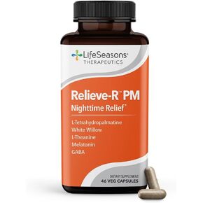 Life Seasons - Relieve-R - Eases Daytime Aches & Discomfort - Relaxes Muscles - Calms The Nervous System - Reduces Inflammation & Irritation - Non Habit Forming - 46 Capsules