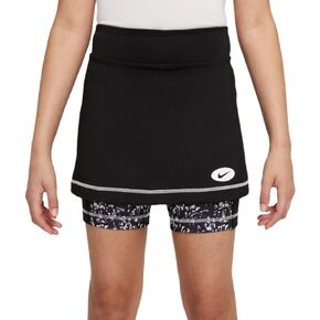 Nike Girls' Dri-FIT Icon Clash 2-in-1 Training Skirt (Black) Size Medium