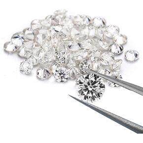 1ct Per Pack Small Size 0.8-3.5mm Tiny Loose Moissanite Gemstone D Colorless VVS1 Excellent Round Cut for Diamond Jewelry Making