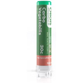 OLLOIS Carbo Vegetabilis 30C Organic, Lactose-Free, Kosher Homeopathic Medicine, 80 Pellets (Pack of 3)