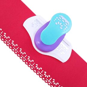 MIAO JIN 2PCS Craft Punch Hemming Punch Big Tool Edge Paper Punch Hand Scrapbooking Edge Punch Fancy Border Punch Fancy Hole Punch DIY Art scrapbooks, Gift Cards, Wedding Cards, Decorations