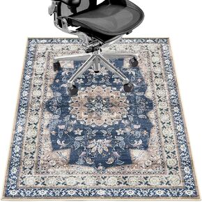 Office Chair Mat for Hardwood Floor & Tile Floor,36"X 48" Heavy Duty Desk Chair Mat for Hard Floors, Under Desk Rug for Rolling Computer Chair,Anti Slip,Low Pile Carpet Floor Protector-Abstract Multii
