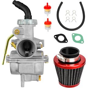 HIAORS PZ20 Carburetor Kit for TaoTao Coolster 125cc 110cc 50cc 70cc 90cc Chinese Kids ATV Quad 4 Wheeler Baja Sunl NST Kazuma Roketa Loncin Lifan Buyang lcebear Vitacci 4 Stroke Engine Go Kart Parts