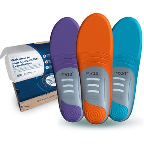 Dr. Scholl’s® Custom Fit® Orthotics Full Length Inserts, CF 620, Customized for Your Foot & Arch, Immediate All-Day Pain Relief, Lower Back, Knee, Plantar Fascia, Heel, Insoles Fit Men & Womens Shoes