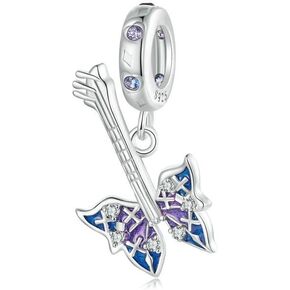 Guitar Charm 925 Sterling Silver Note Charm Music Charm Rainbow Charm Puzzle Charm Love Charm for Pandora Charm Bracelet