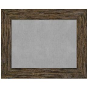 Amanti Art Framed Magnetic Board (31 x 25) Fencepost Brown Magnet Board, Medium Magnetic Bulletin Board for Office Decor, Mudroom, Kitchen or Organization Drop Zone from WI, USA