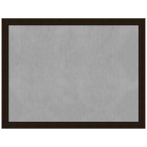 Amanti Art Framed Magnetic Board (26 x 20) Espresso Brown Magnet Board, Medium Magnetic Bulletin Board for Office Decor, Mudroom, Kitchen or Organization Drop Zone from WI, USA