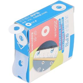 Hole Reinforcement Stickers Hole Reinforcers Clear PVC Hole Punch Reinforcers Stickers DIY Production PVC Simple Reinforcementels (Transparent Stone Pattern)