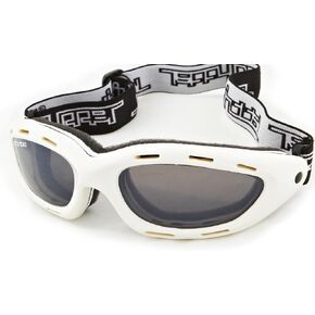 Jettribe Classic Jet Ski Goggles - Silver Chrome Frame, PWC Watercraft, Jetski Racer Sunglasses - Floating Water Sport Glasses Designed for Kite Boarding, Surfer, kayaking, and Other Water Adventure