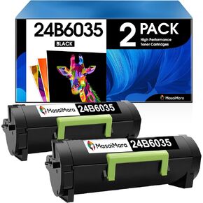 (16,000 Pages High Capacity Compatible Toner Cartridges Replacement for Lexmark 24B6035 for Lexmark M1145 XM1145 Printer (Black, 2-Pack)