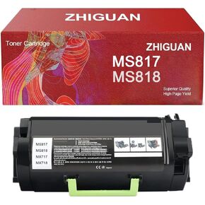Remanufactur MS817 MS818 Toner Cartridge High Pages 53B1H00 53B0HA0 53B1000 Works for Lexmark MS817 MS818DN MS817N MS817n MS817dn MS818dn MX717 MX718 Printers 25000 pages