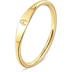Gold Initial Rings for Women Non Tarnish Thumb Rings for Teen Girls 14K Gold plated for Women