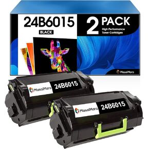 (35,000 Pages High Capacity Compatible Toner Cartridges Replacement for Lexmark 24B6015 for Lexmark XM5163 XM5170 XM5263 M5155 M5163 M5170 Printer (Black, 2-Pack)