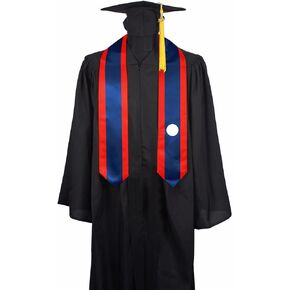 Laos Flag Graduation Stole Sash, Laos Flag Graduation Shawl Sash Stole Wraps Scarf For International Study Pride Women Men