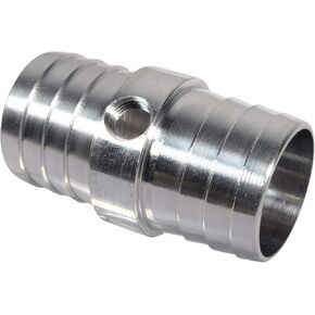 ICT Billet Radiator Hose Barb Coupler with 1/8" NPT Port 1-1/4" Steam Tube Adapter for LS Swap Steam/Coolant Crossover Splice Made in the USA Billet Aluminum AN627-20X125