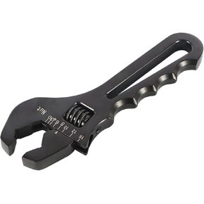 Black 3AN-16AN Adjustable Wrench Aluminum Tool Replacement for An Hose Fitting Adapter End