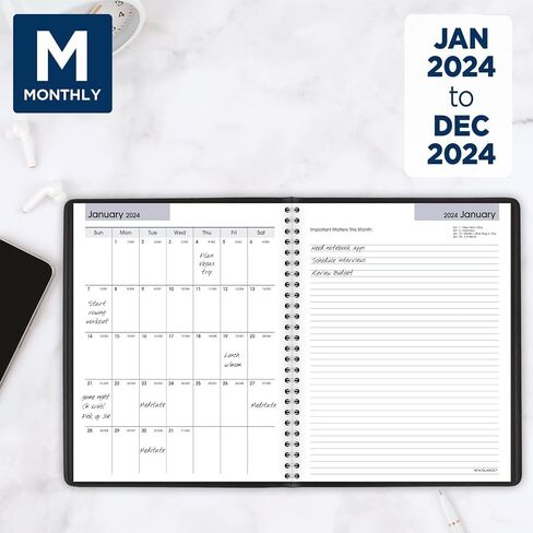 AT-A-GLANCE 2025 Planner Refill, Weekly & Monthly, 7" x 8-3/4", Medium, Executive, DayMinder, Refill for G545 Line Planners (G5455025) in Saudi Arabia