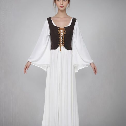 Women's Reversible Suede Vest Renaissance Pirates Vest Steampunk Gothic Medieval Corset Top in Saudi Arabia