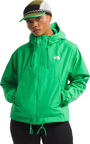 THE NORTH FACE Women's Antora Rain Hoodie, Optic Emerald, Medium in Saudi Arabia