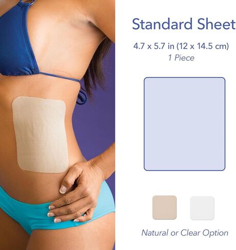 Epi-Derm Long Strip - 1.4 x 11.5 in - (1 Pair) (Clear) Silicone Scar Sheets from Biodermis in Kuwait