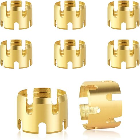 MuHize Air Brake Hose End Fitting - Upgraded 3/8 Air Hose Fittings, Brass Sleeve Tube for Hose End Connector, 3/8" Air Brake Hose End Fitting Repair Tube for Air Hose Braking System (Pack of 8) in Saudi Arabia