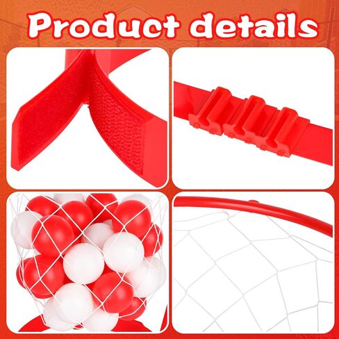 3 Pack Head Hoop Basketball Party Game for Kids and Adults Adjustable Basket Head Headband Game with 40 Balls for Carnival Party Family Indoor Outdoor Backyard Yard Birthday Basketball Games in Kuwait